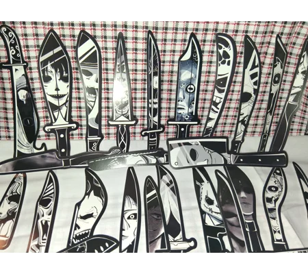 MURDER KNIFE BOOKMARKS