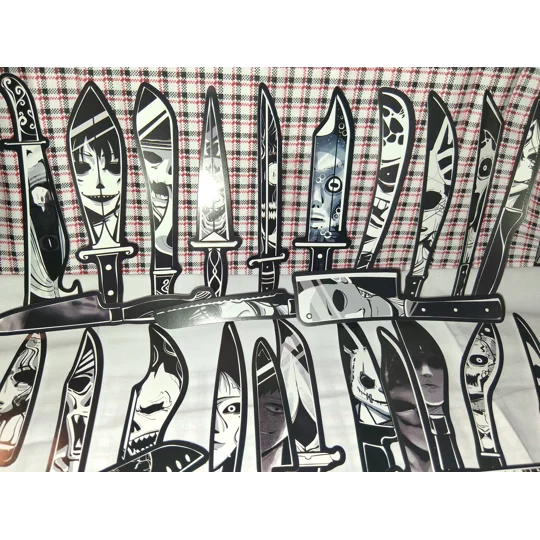 MURDER KNIFE BOOKMARKS