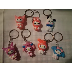 SANRIO FRIENDS MINI KEYCHAINS/BAG CHARMS -1  set avail