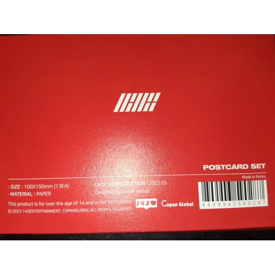 IKON WORLD TOUR 2023 POSTCARDS - 1 avail