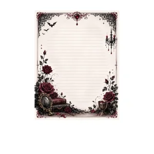 Large Gothic Theme Notepad.
