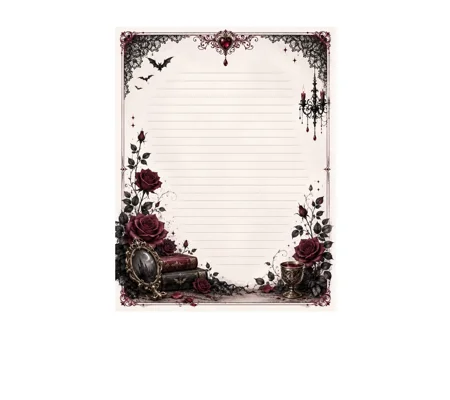 Large Gothic Theme Notepad.