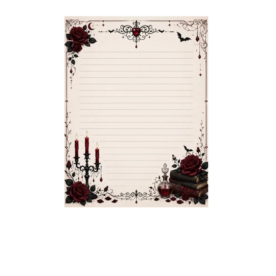Large Gothic Theme Notepad.