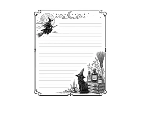 Large Witchy Notepad