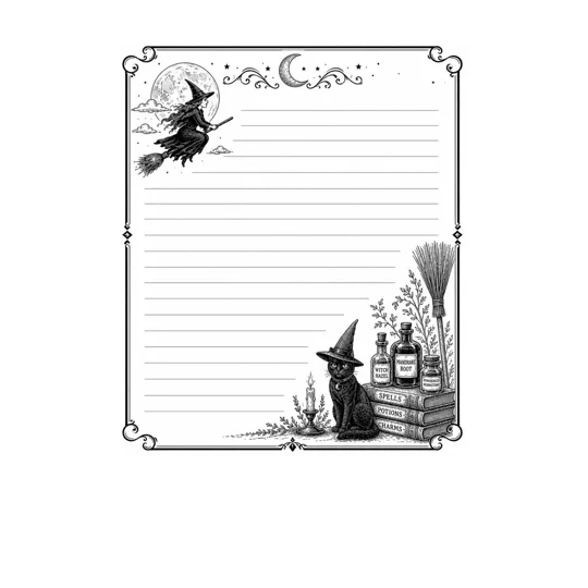 Large Witchy Notepad