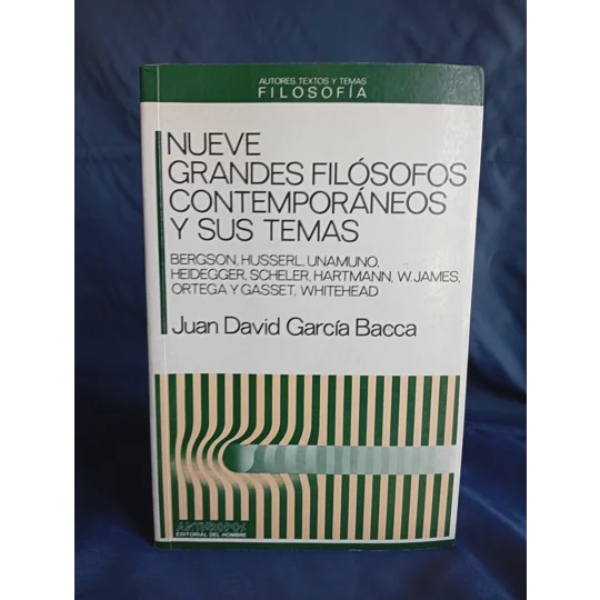 Nueve Grandes Filósofos Contemporáneos y sus Temas