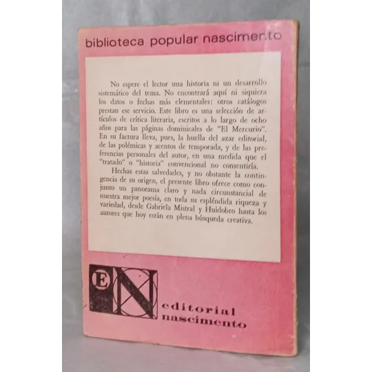 POESIA CHILENA Y LATINOAMERICANA ACTUAL