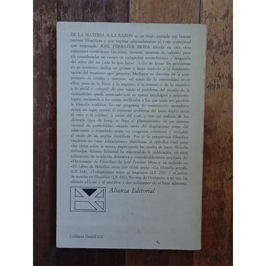 De la Materia a la Razon