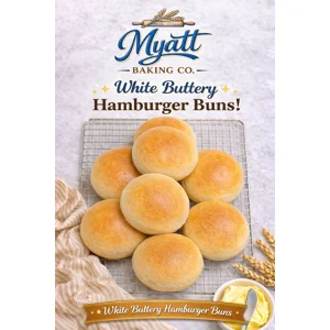 Hamburger Buns White Buttery