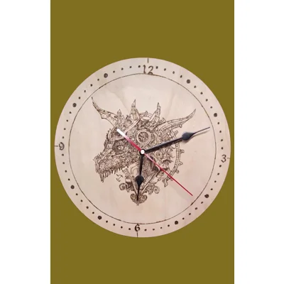 Steamounk dragon clock