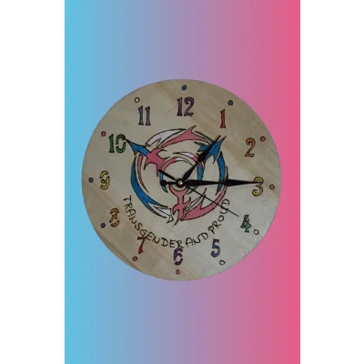 Transgender and Proud clock