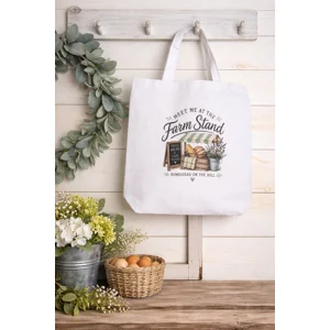 Meet me at the Farm Stand Reusable Tote