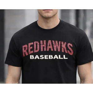 Cass City Red Hawks Baseball Tee | Game Day Shirt | Red Hawks Pride
