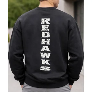 Cass City Redhawks Crewneck Sweatshirt | CC Logo Front & Red Hawks Back | School Spirit Apparel