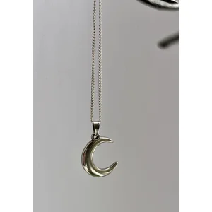 Witchy Crescent Moon Pendant Necklace
