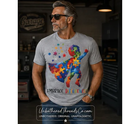 Embrace differences super boy tee