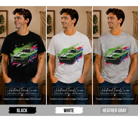 Vintage Muscle Car Green