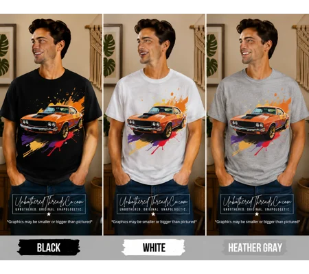 Vintage Muscle car-Orange