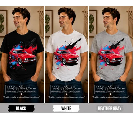 Vintage Muscle Car-Red