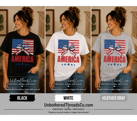America Flag with Bow