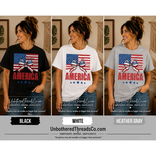America Flag with Bow