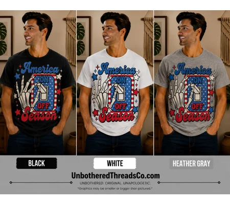 AMERICA ON OFF SWITCH TEE