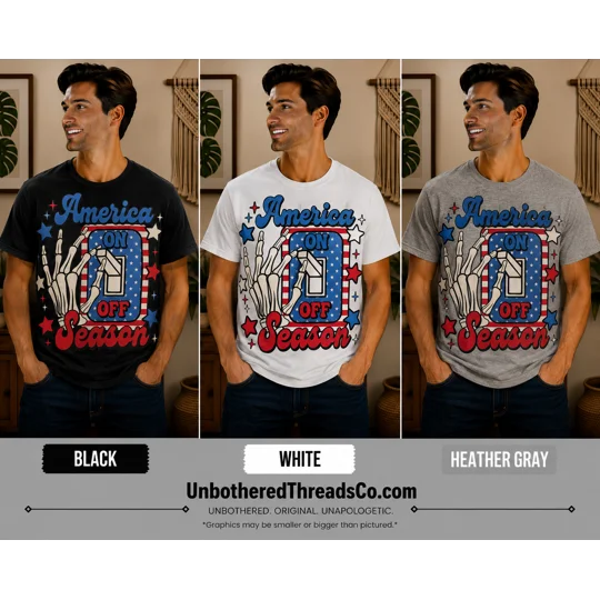 AMERICA ON OFF SWITCH TEE