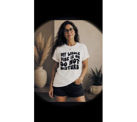 My whole vibe is on do not disturb tee- Unbothered Threads Co