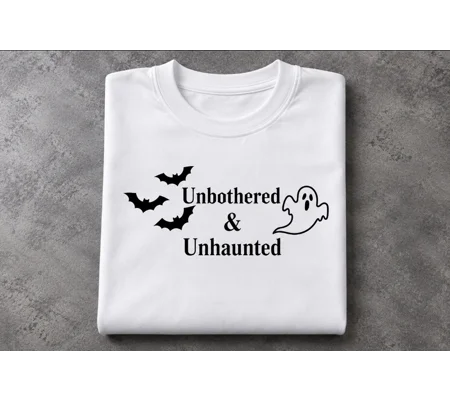 Unbothered and Unhaunted Tee