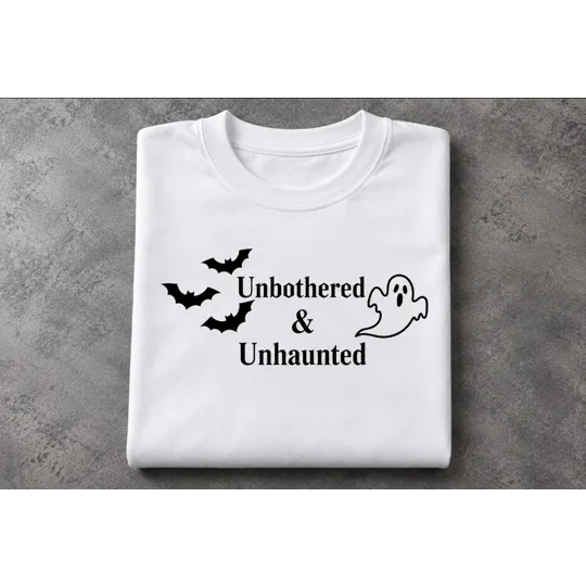 Unbothered and Unhaunted Tee