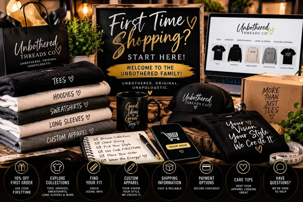 First Time Shopping at Unbothered Threads Co? Start Here! 🖤