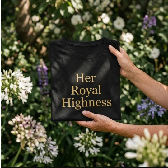Her Royal Highness cannabis graphic tee by Unbothered Threads Co.