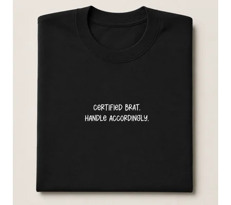 Certified BRAT Handle Accordingly