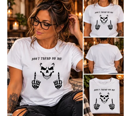 Don't Tread on me Skull Short Sleeve Tshirt