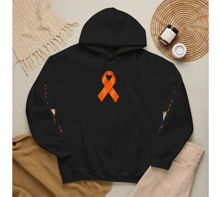 Still Fighting Still Standing Still Me Orange Ribbon Hoodie