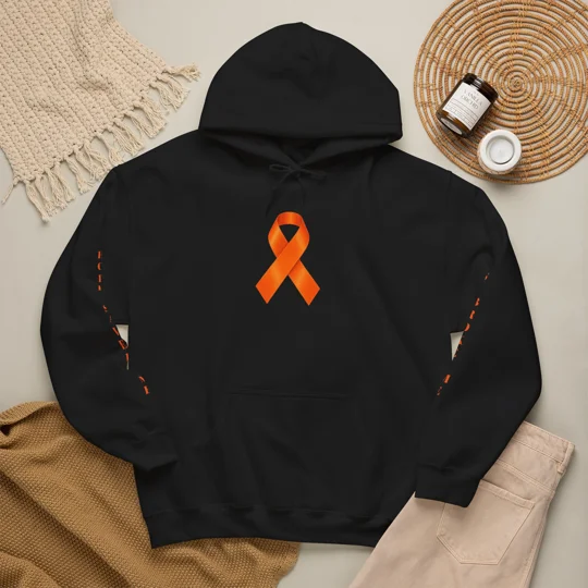 Still Fighting Still Standing Still Me Orange Ribbon Hoodie