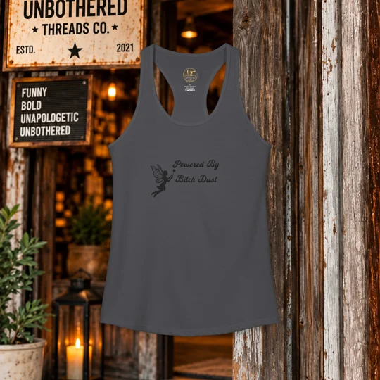 Powered By Bitch Dust Women's Racerback Tank