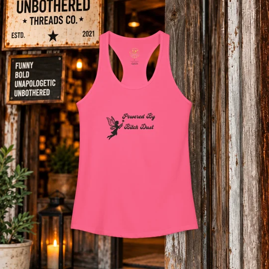 Powered By Bitch Dust Women's Racerback Tank