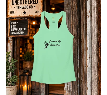 Powered By Bitch Dust Women's Racerback Tank