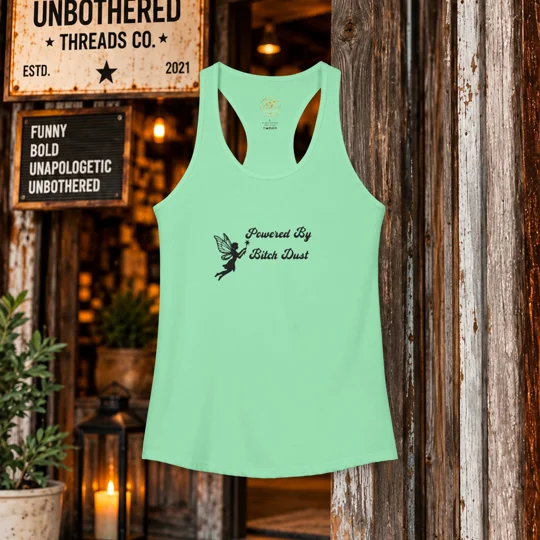 Powered By Bitch Dust Women's Racerback Tank