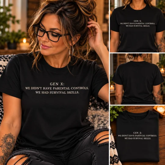 Gen X Survival Skills Tee | Funny Generation X T-Shirt