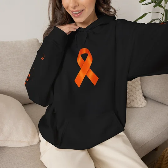 Still Fighting Still Standing Still Me Orange Ribbon Hoodie