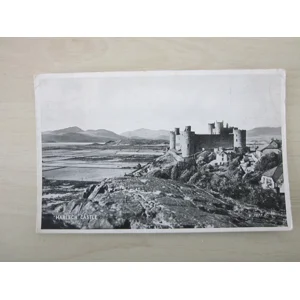 1940s Harlech Castle, Wales, United Kingdom, Genuine, Original, Postcard, Valentine's Series.