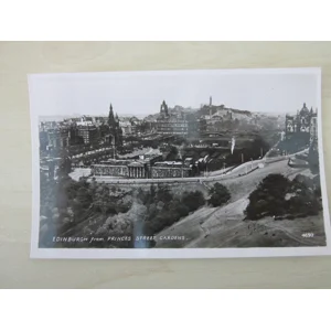 Edinburgh, Princes Street Gardens, Scotland, UK, Genuine, Original, Real Photo RPPC Postcard