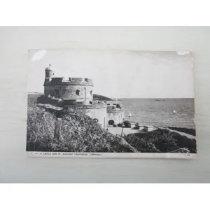 St. Mawes Castle And St,. Anthony Lighthouse, Cornwall, United Kingdom, Genuine, Original, Postcard