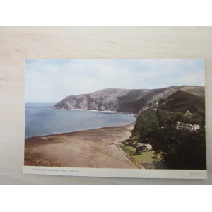 Countisbury Foreland From Lynton, Devon, UK, Genuine, Original, Real Photo RPPC Postcard.