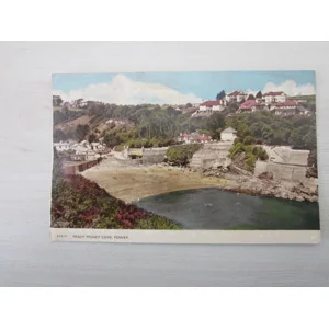 Ready Money Cove, Fowey, Cornwall, United Kingdom, Genuine, Original, Real Photo (RPPC) Postcard.