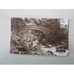 Lledp Bridge, Nr. Bettws-Y-Coed, Wales, UK. Genuine, Original, Real Photo RPPC Postcard.
