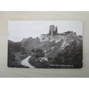 Corfe Castle, Dorset, United Kingdom. Genuine, Original, Postcard.
