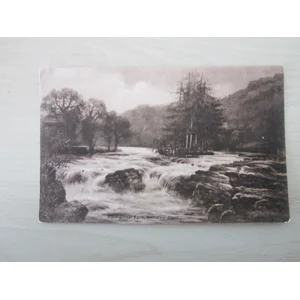 Pont-Y- Pair Falls, Bettws-Y-Coed, Wales, UK. Genuine, Original, Postcard.